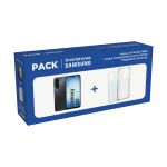 image produit Pack Smartphone Galaxy A17 4G 128 Go Noir + Coque transparente + protection écran en verre trempé SAMSUNG
