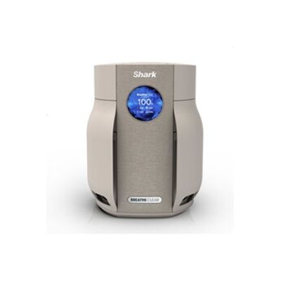 Shark BreatheClear Compact, Purificateur d’air intelligent, détection automatique, filtre HEPA, avec NeverChange jusqu’à 6 ans*, couverture des petites pièces, gris colombe HP062EU