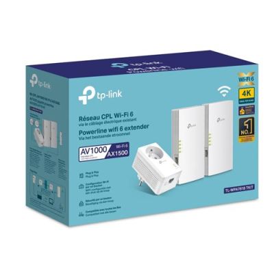 Kit de 3 CPL TP-Link AV1000 Wi-Fi 6 AX1500 Blanc