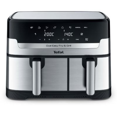 Friteuse sans huile Tefal Dual Easy Fry & Grill EY905REC 8.3L Inox Reconditionné
