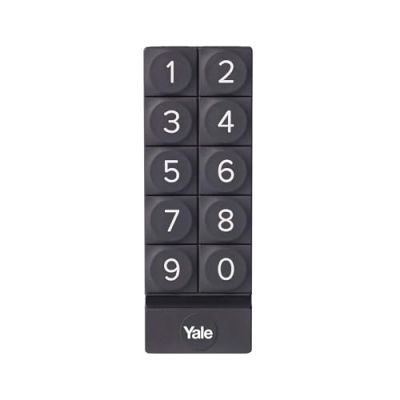 Yale Clavier à Code connecté, Noir, compatible avec serrure connectée Linus et Yale Home App, partage de codes uniques aux invités, ouverture sans clés, 05/301000/BL