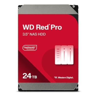 WD Red Pro 24TB NAS Disque Dur Interne 3,5" – 7200 RPM Classe, SATA 6Gb/s, CMR, 512MB Cache