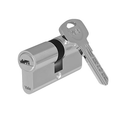 Yale Cylindre européen Série 1000 PLUS 30/60 mm nickel satiné double cylindre avec fonction d’urgence, 4 clés incluses, haute protection pour portes d’entrée