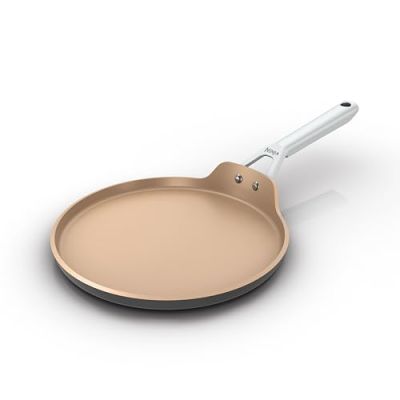 NINJA Extended Life poêle en céramique 24 cm, Antiadhésive, (Sans PFAS, PFOA, Plomb ni Cadmium), Compatible induction et four jusqu’à 285 °C, Terracotta et gris, CW90624EUI