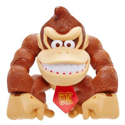 Figurine articulée Donkey Kong Super Mario Nintendo de 15 cm | (6 pouces) ; idéale pour le jeu et l'exposition, Jakks Pacific, pour les enfants et les collectionneurs à partir de 3 ans.