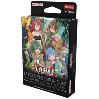 Yu-Gi-Oh! Le Deck des Chroniques : Les Charmeuses Spirituelles - Jeu de Cartes à Jouer - À partir de 6 Ans - 1ère édition française entièrement Foil