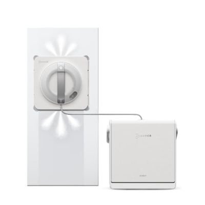 ECOVACS WINBOT W2S Pro Omni Robot Nettoyeur de vitres avec Station | Nettoyage bord à bord, Navigation intelligente, Grand réservoir d'eau, Fonctionnement silencieux, Multi-surfaces