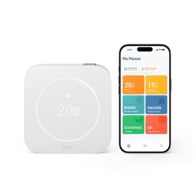 Kit de démarrage thermostat connecté filaire Tado additionnel X Blanc