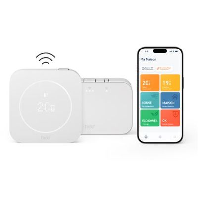 Kit de démarrage thermostat connecté sans fil Tado et Intelligent Blanc