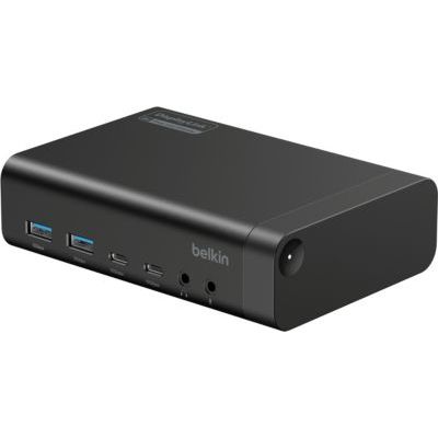 Belkin Connect Dock 14-en-1, 140 W, Affichage Double, USB-C 4K 60 Hz, DisplayLink, Transfert De 10 Gbit/s, Port Ethernet De 1 Gbit/s, Extension De Connexion pour Ordinateurs Portables
