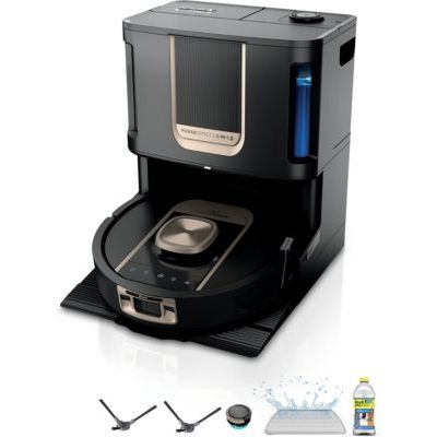 Shark - Robot Aspirateur Laveur  Powerdetect Thermacharged Noir