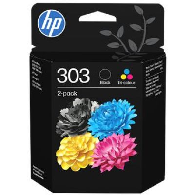 Hp - Cartouche D'encre  303 Noire + 3 Couleurs