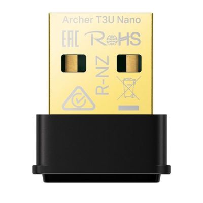 TP-Link Clé WiFi AC1300 USB Nano pour PC, Archer T3U Nano | Format Nano discret, MU-MIMO, double bande, idéal navigation/télétravail/streaming HD, compatible Windows et macOS