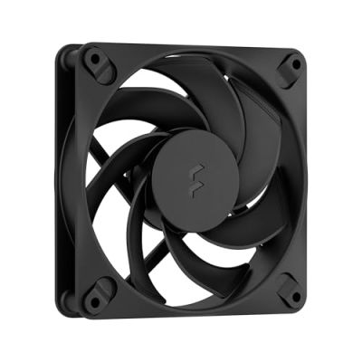 Fractal Design - Dynamic 3 – 12 Reverse Black - Ventilateur PWM – Conception à pales profilées – Câble Daisy Chain – Roulement Rifle