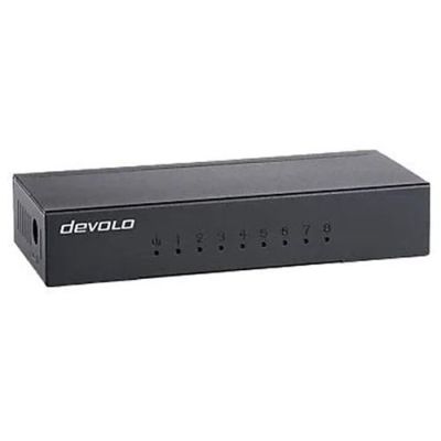Switch réseau Devolo Gigabit Ethernet Switch 8 Port Noir