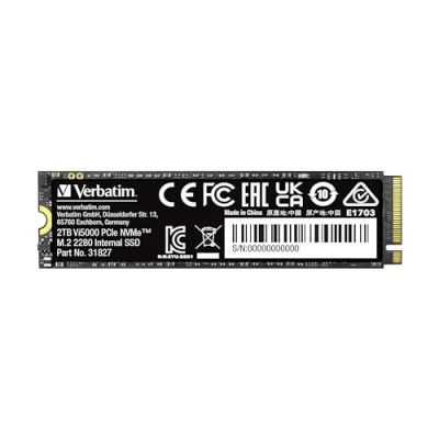 Verbatim Disque Dur Interne SSD Vi5000 2 to PCIe NVMe M.2 2282
