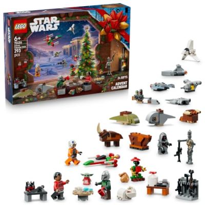LEGO Star Wars Le Calendrier de l’Avent 2026-75456 | Jouet pour garçon dès 6 ans, 24 surprises dont 4 minifigurines, droïde IG-11 et figurine de Grogu, cadeau de Noël, 293 pièces