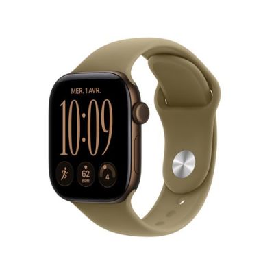 Apple Watch Series 12 GPS, Boîtier en Aluminium Bronze Sombre de 42 mm
