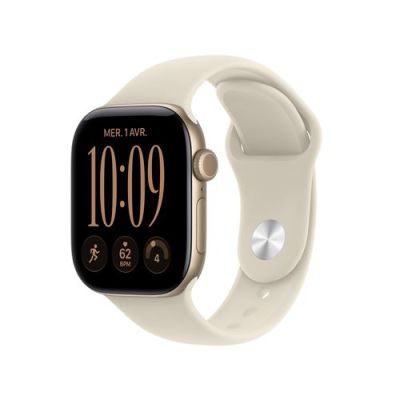 Apple Watch Series 12 GPS + Cellular, Boîtier en Aluminium Or Clair de 42mm