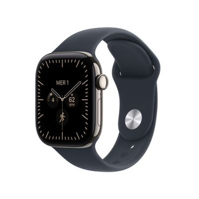 Apple Watch Series 12 GPS + Cellular, Boîtier en Titane Naturel de 42 mm