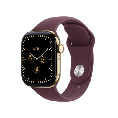 Apple Watch Series 12 GPS + Cellular, Boîtier en Titane Or Brillant de 42mm