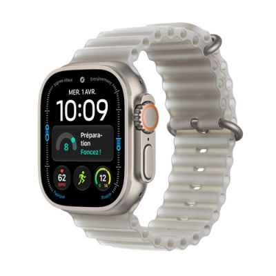 Apple Watch Ultra 4 GPS + Cellular, Boîtier en Titane Naturel de 49 mm