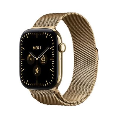Apple Watch Series 12 GPS + Cellular, Boîtier en Titane Or Brillant de 46mm