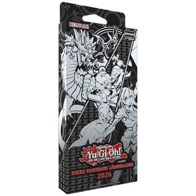 Yu-Gi-Oh! Pack de 3 Decks Modernes Légendaires 2026 - Jeu de cartes à jouer - 168 cartes - À partir de 6 ans - 1ère édition française