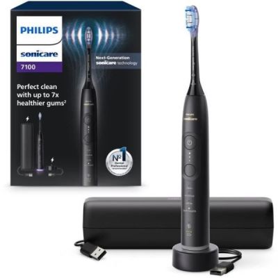Brosse à dents Eléctrique PHILIPS HX7421/01 - Sonicare Serie 7100 Noir