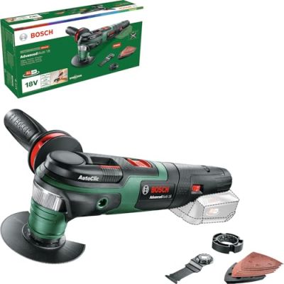Bosch Découpeur-ponceur sans-fil AdvancedMulti 18 | Solution polyvalente et sans fil pour une large gamme de projets de bricolage AdvancedMulti 18 outil seul Second choix