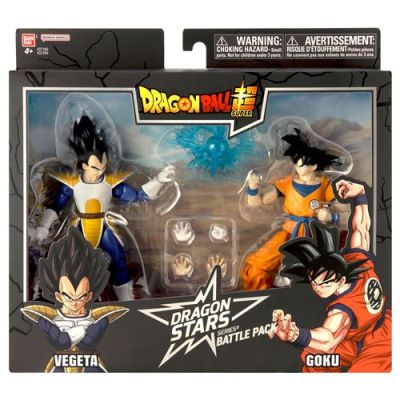 BANDAI – Dragon Ball Super – Figurines Dragon Stars 17cm – Battle Pack – Goku vs Vegeta – Licence Officielle Dragon Ball – Pack de 2 Figurines Collection Vegeta Goku – Jouet Enfant 4 Ans et + – 37294