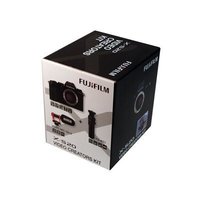 Kit pour vlogueurs avec X-S20 XC15-45 mm Noir + poignée trépied TG-BT1 + micro vidéo Rode MIC GO II