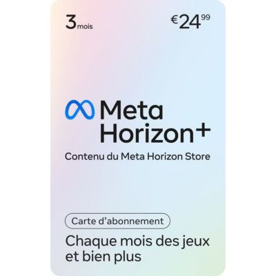Carte Cadeau Meta Horizon 3mois
