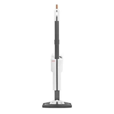 POLTI VAPORETTO SV660 STYLE - Balai vapeur 2-en-1 - Tout sol - 1500 W - 05 L - Câble 6 m - Gris / Blanc