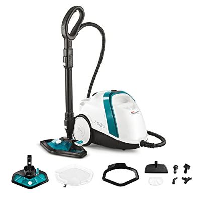 Polti Vaporetto Smart 100 T, Nettoyeur Vapeur avec Chaudière | Pression : 4 bars, puissance : 1 500 W, autonomie illimitée, réservoir amovible, chauffe en 2 minutes, 8 accessoires inclus