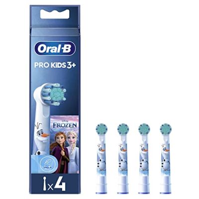 Oral-B Brossettes de Rechange Pro Kids, Reine des Neiges, Lot de 4
