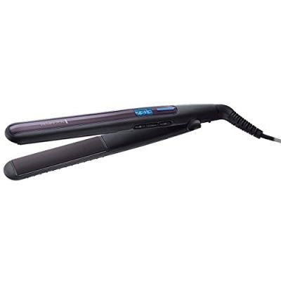 Remington Lisseur Cheveux [2en1: lisse & boucle] Pro Sleek&Curl (Design arrondi, Plaques flottantes XL,Céramique UltraTourmaline, Glisse facile, Ecran LCD, 150-230°C, pochette) Fer à lisser S6505