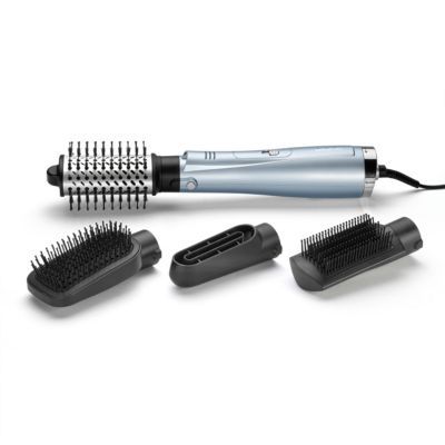 BaByliss Brosse soufflante Hydro-Fusion 4-in-1 - Technologie ionique Anti-Frisottis, Sécher, Mettre en forme, Apporter du volume & Lisser avec un seul appareil, Bleu, AS774E