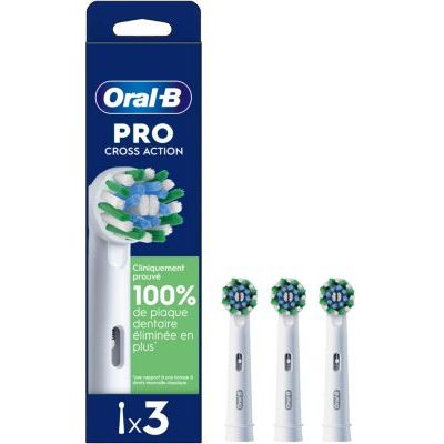 Oral-B Tête de rechange Pro Cross Action 3 pièces