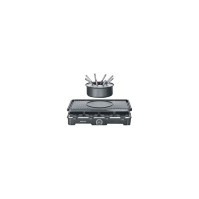 Appareil à raclette et fondue SEVERIN - RG2347 - Jusquà 8 personnes - 1400W