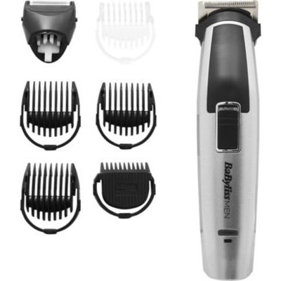 Babyliss MEN Tondeuse Multi-usages 8 en 1 Titanium avec Tondeuse Nez et Rasoir de Finitions MT726E