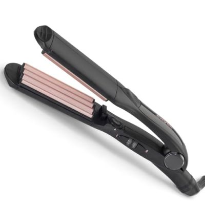 BaByliss Fer à gaufrer Crimper - Revêtement Tourmaline-céramique, 10 réglages de température jusqu'à 210°C, appareil de coiffure professionnel, Noir, 2165CE