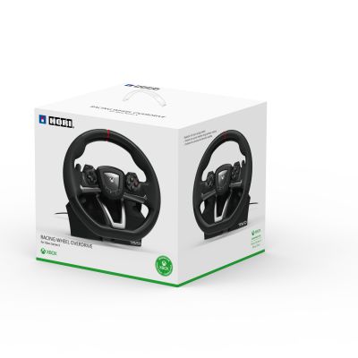 Volant de course - HORI - Overdrive - Pédales incluses - Compatible PC et Xbox - Noir