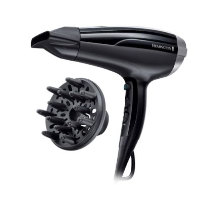 Remington Sèche-cheveux Ionique [Puissance, Brillance, Antistatique] Pro Air-Shine (Léger, 2300W, Céramique Tourmaline, Séchage rapide, Anti-frisottis, 3 températures/2 vitesses, 2 accessoires) D5215