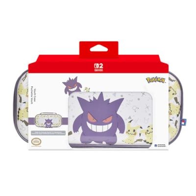 HORI Pochette rigide (Ectoplasma & Mimiqui) pour Nintendo Switch 2 – Sous licences officielles Nintendo et The Pokémon Company International
