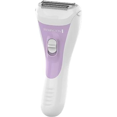 Remington Rasoir et tondeuse Femme intime [Bande Hydratante Aloe Vera] Tondeuse maillot (Efficacité et confort, anti-irritations, pour voyage, étanche, grilles flexibles, piles fournies) WSF5060