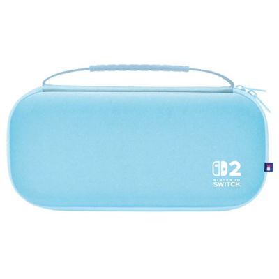 HORI Pochette Fine Résistante (Bleu Clair) pour Nintendo Switch 2 – Sous licence officielle Nintendo®