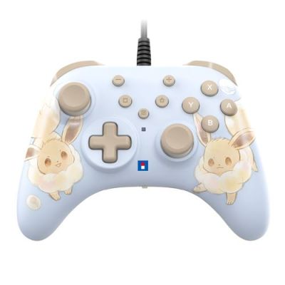 HORI Manette filaire HORIPAD Turbo (Évoli Cottage Core) pour Nintendo Switch 2 – Sous licences officielles Nintendo et The Pokémon Company International
