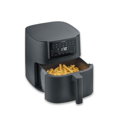 SEVERIN Friteuse à air chaud, Air fryer 11 programmes automatiques, Friteuse sans huile avec technologie à air chaud et panier de 7 L sans PFAS, Multicuiseur à écran tactile, Noir, FR 2462