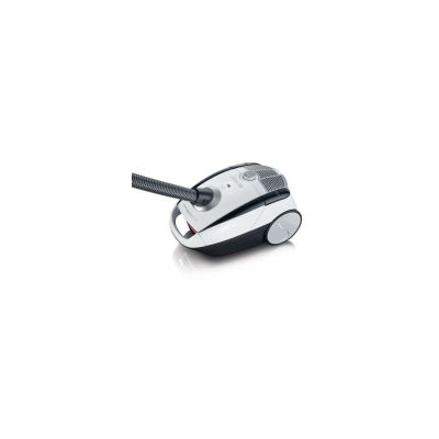 Severin BC 7035, Aspirateur Traîneau avec Sac (Classe Énergétique A, Buse Parquet et Set 2 Accessoires Inclus, S´POWER snowlight) Blanc/Gris